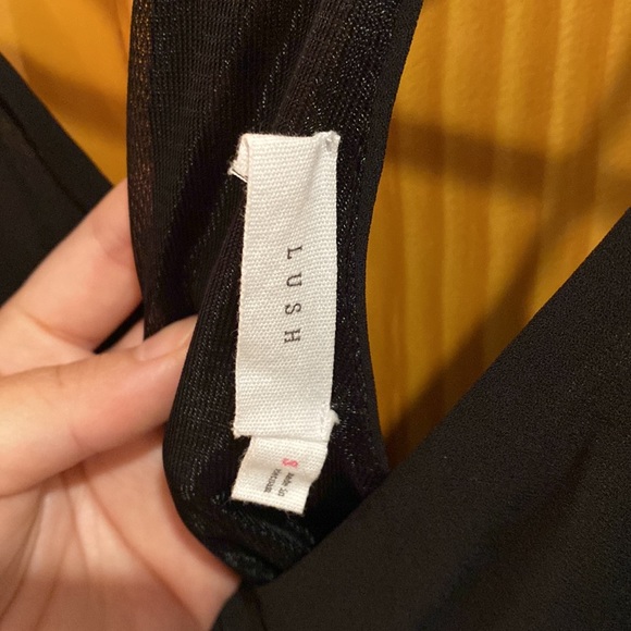 Bundle of 2 Dresses. Red halter open back dress and Black racer back dress - Picture 4 of 7